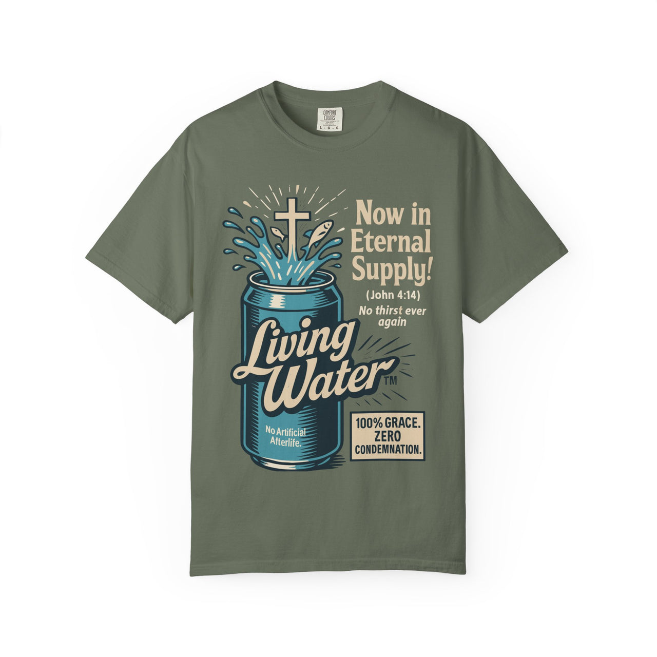 Living Water Eternal Supply Christian Graphic Tee