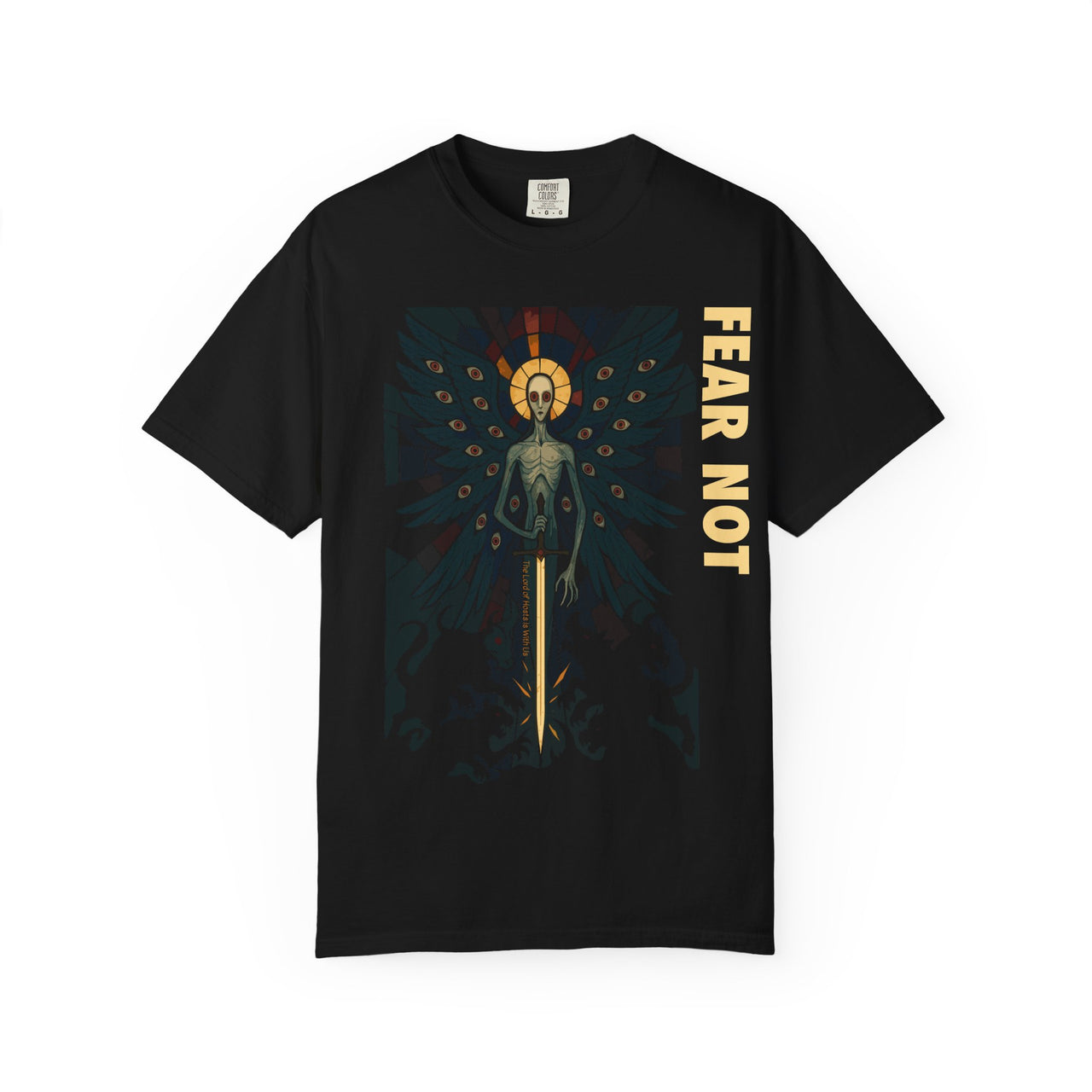 Angel of the Abyss Fear Not Christian Graphic Tee