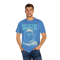 Not of This World Astronaut Cross Helmet Christian Tee