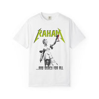 RAHAM “And Mercy For All” Christian Metal Tee – Lady Justice Mercy-Inspired Streetwear Shirt