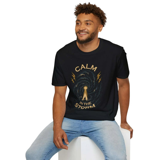 Calm in the Storm Jesus Calms the Waves Christian Tee - Ctrl Alt Believe