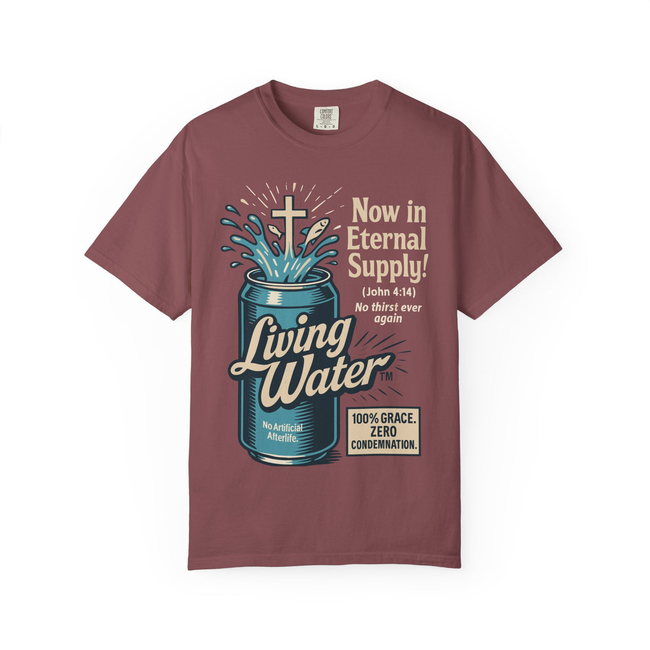 Living Water Eternal Supply Christian Graphic Tee