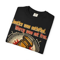Gavel Split - Justice Meets Mercy Christian T-Shirt