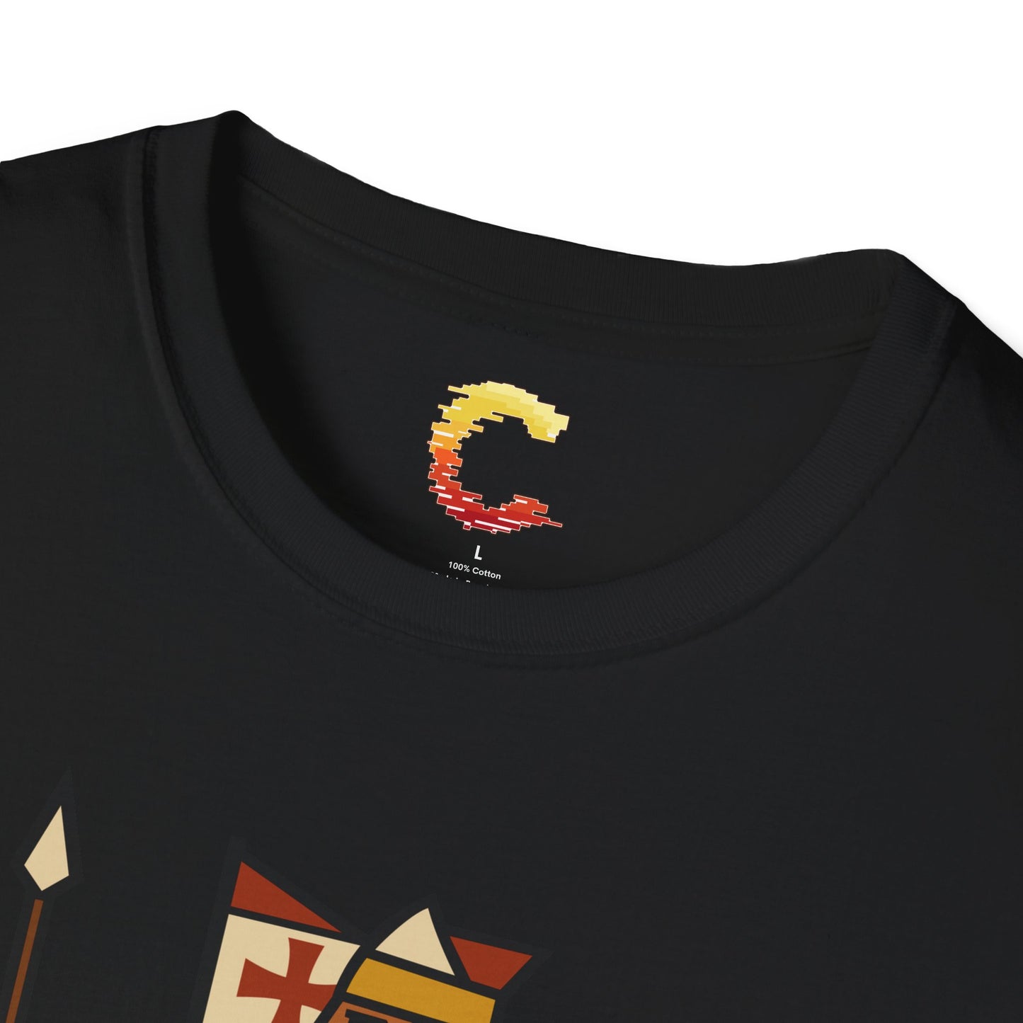 Crusader King Tee – Playing Card Warrior of Faith - Medieval Graphic Tee