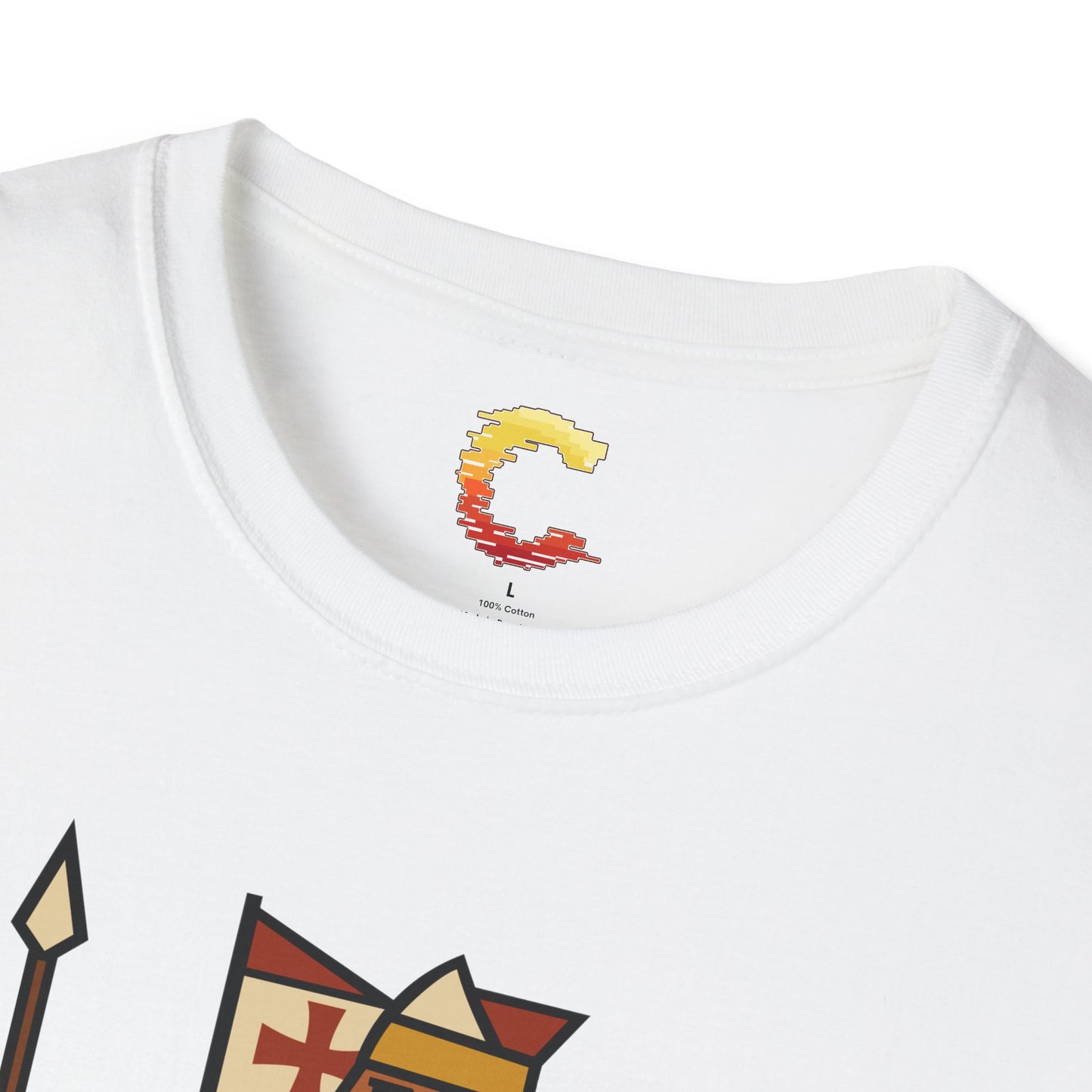 Crusader King Tee – Playing Card Warrior of Faith - Medieval Graphic Tee