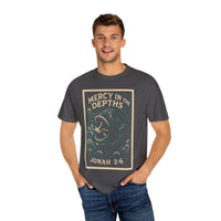 Mercy in the Depths Jonah 2:6 Christian Graphic Tee