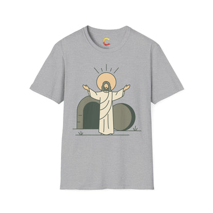 Minimalist Resurrection of Christ Illustration
