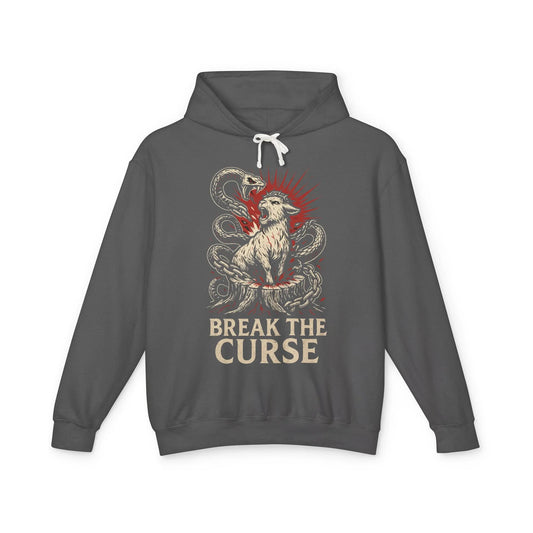 Break the Curse Roaring Lamb Christian Graphic Hoodie - Ctrl Alt Believe