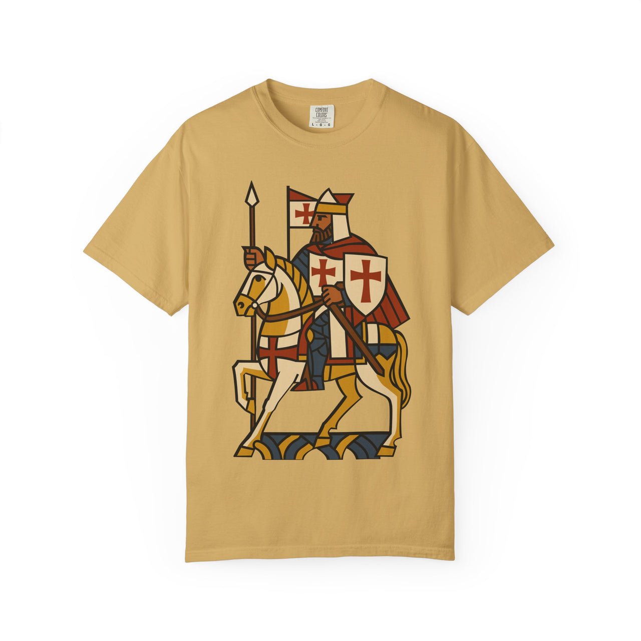 Crusader King Medieval Warrior Christian Graphic Tee