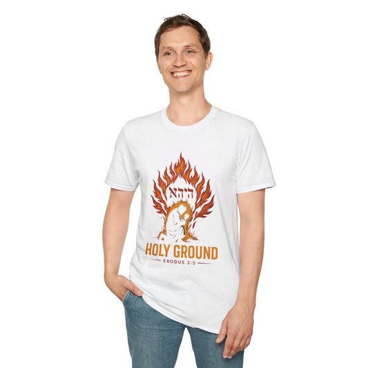 Holy Ground – Burning Bush T-Shirt (Exodus 3:5)