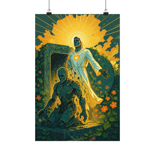 Motivational Awakening Art Print | Matte Vertical Poster for Home