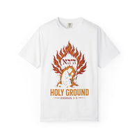 Holy Ground Exodus 3:5 Burning Bush Christian Tee