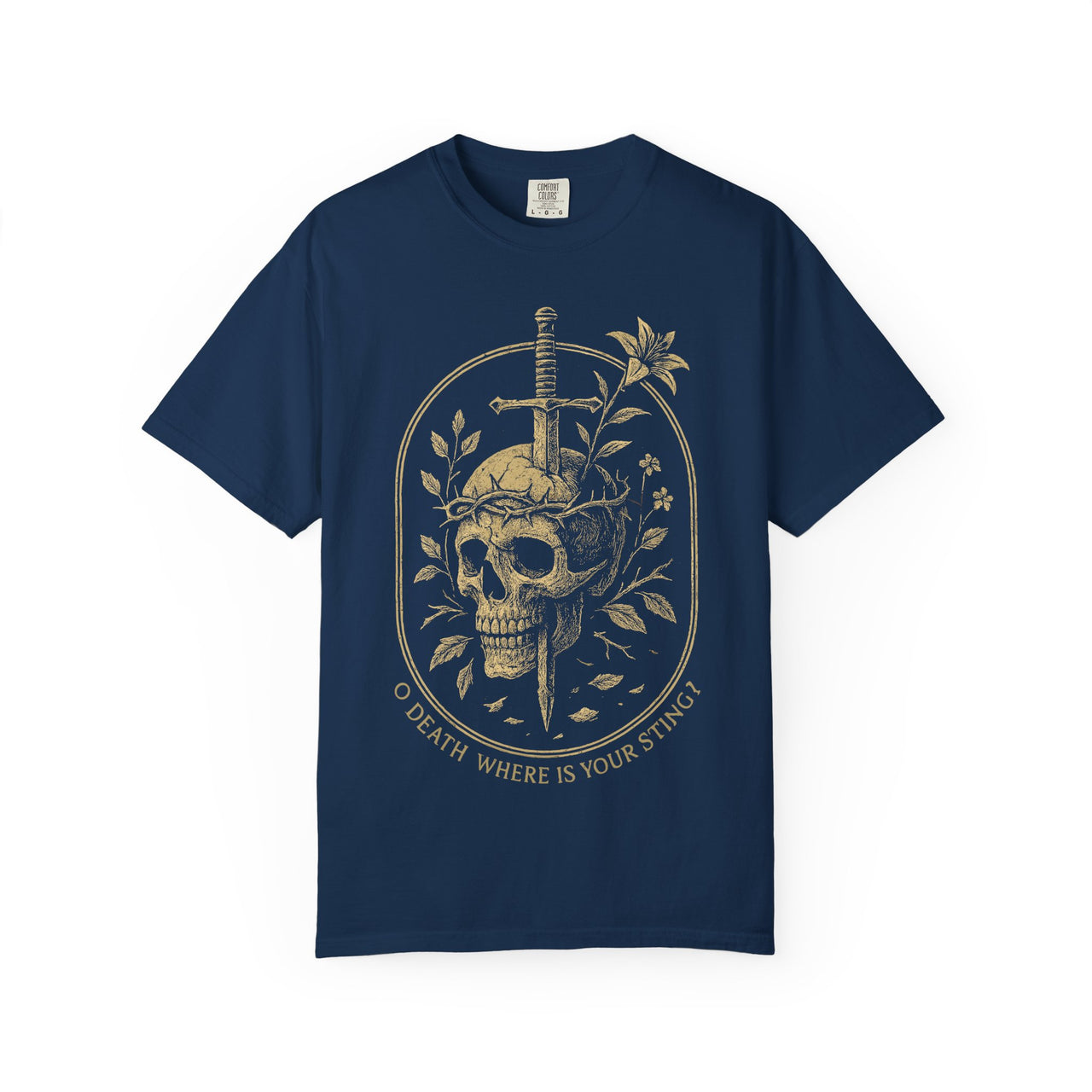 Death Defeated 1 Corinthians 15:55 Christian Tee