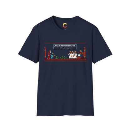 Serpent Showdown – Exodus 7:10-12 Retro Gaming Graphic Tee