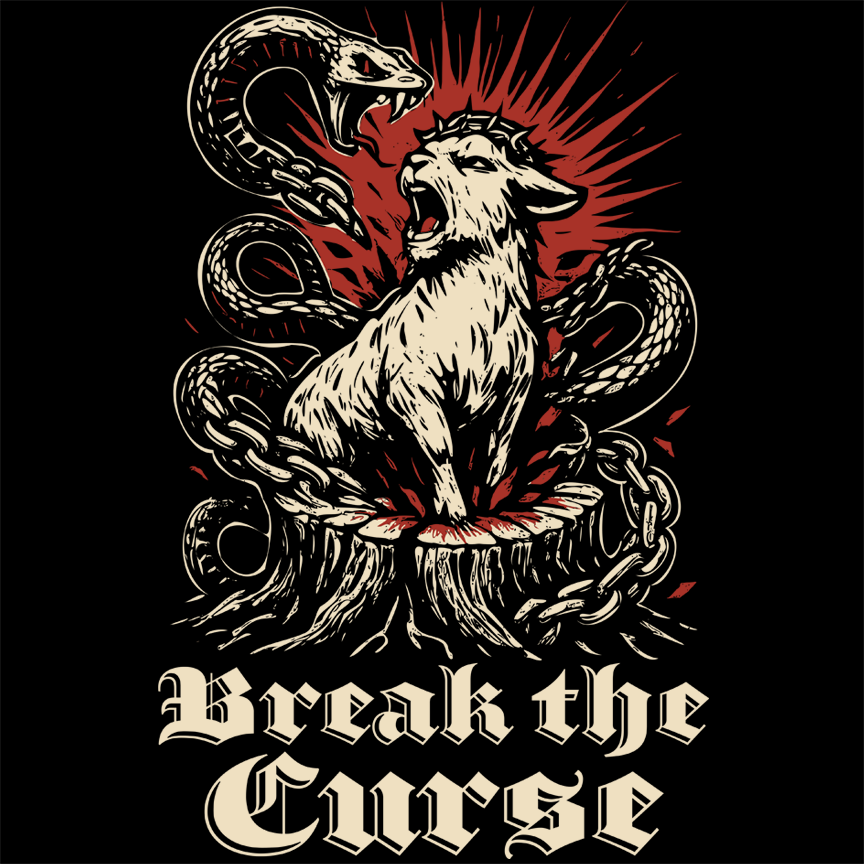 Break the Curse Roaring Lamb Christian Graphic Tee