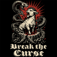 Break the Curse Roaring Lamb Christian Graphic Tee