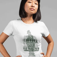 In God We Trust Women's Christian Faith Graphic T-Shirt - Ctrl Alt Believe
