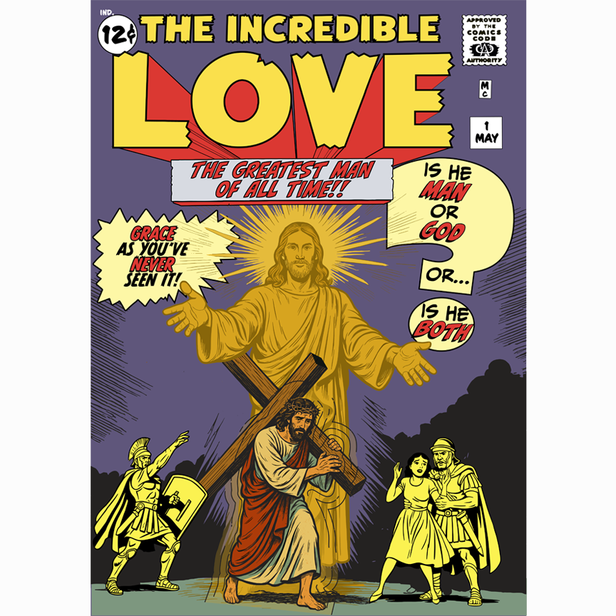 The Incredible Love - Silver Age Comic Christian Tee