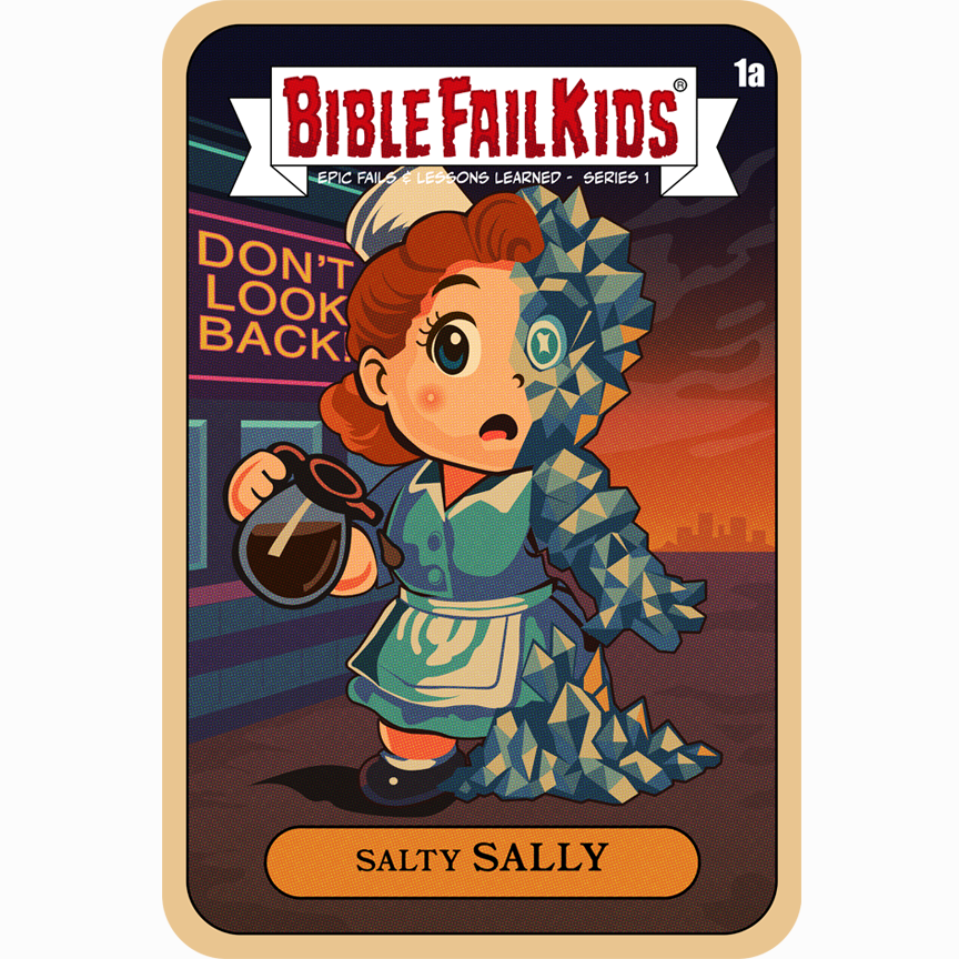 Salty Sally T-Shirt – Bible Fail Kids 80s Parody Christian Tee