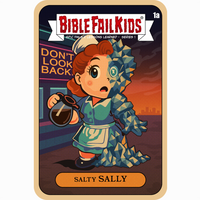 Salty Sally T-Shirt – Bible Fail Kids 80s Parody Christian Tee