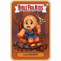 Sam Shorn T-Shirt - Bible Fail Kids Samson Parody Christian Tee