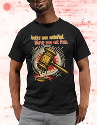 Gavel Split - Justice Meets Mercy Christian T-Shirt