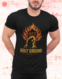 Holy Ground Exodus 3:5 Burning Bush Christian Tee