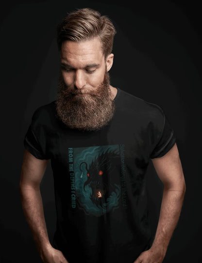 From the Depths Jonah & the Leviathan Christian Tee - Ctrl Alt Believe