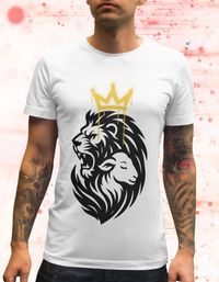 Lion and Lamb Tribal Crown Christian Faith Tee