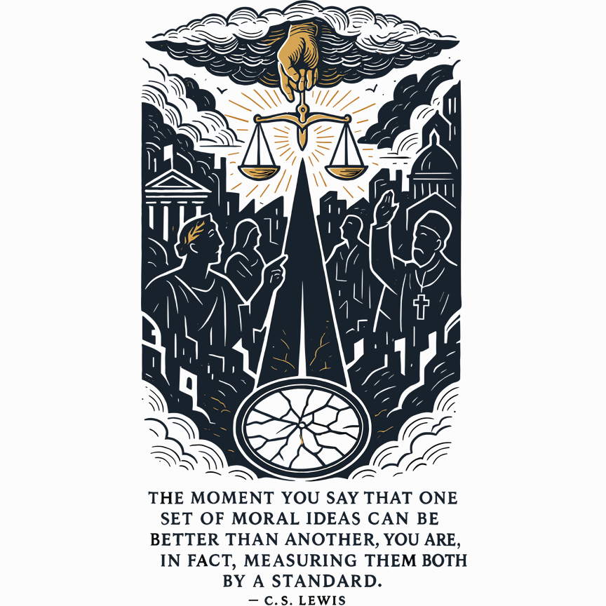 Law Above C.S. Lewis Collection Christian Tee