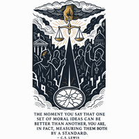 Law Above C.S. Lewis Collection Christian Tee