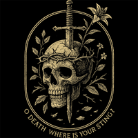 Death Defeated 1 Corinthians 15:55 Christian Tee