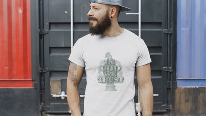 Unisex T-Shirt with 'In God We Trust' Design, Faith-Based Shirt, Casual Religious Tee, Gift for Christians, Inspirational Apparel