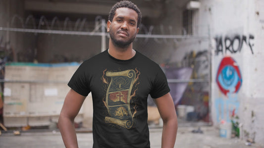 "The Scroll Still Unfolds" – Epic Biblical Saga Tee