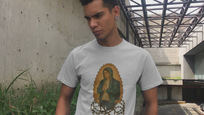 Virgin of Guadalupe Immigrant T-Shirt – Our Lady of the Journey