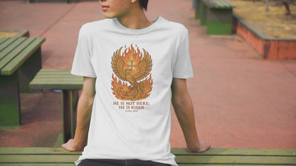 Spiritual Phoenix T-Shirt, Inspirational Tee, Faith-Based Apparel, Easter Gift, Unisex Casual Wear