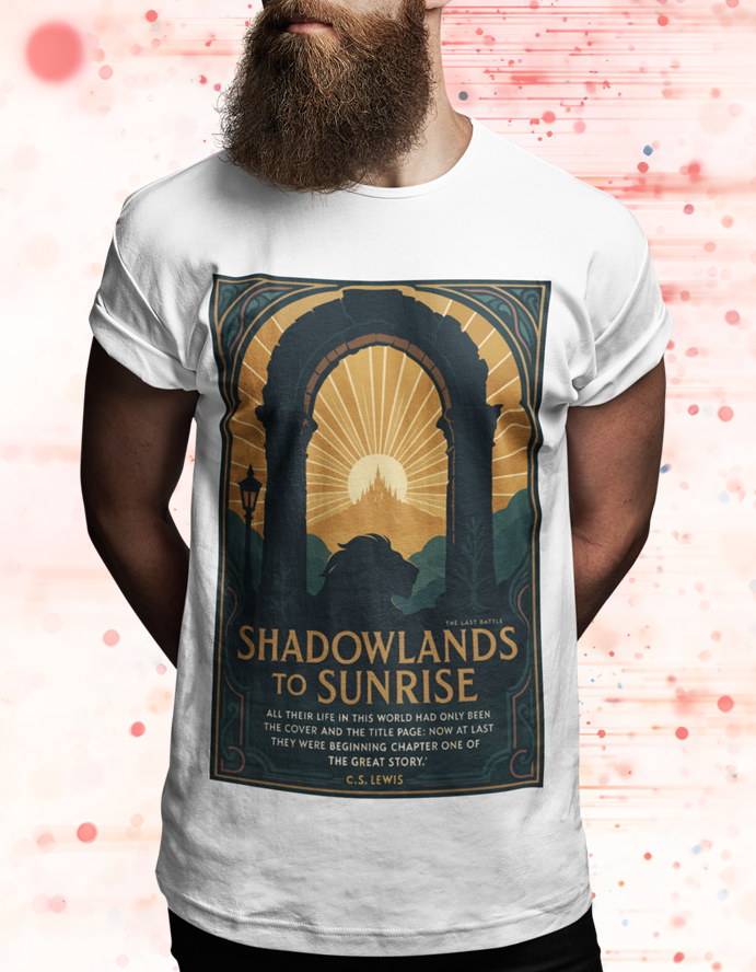 Shadowlands to Sunrise Christian Faith Graphic Tee