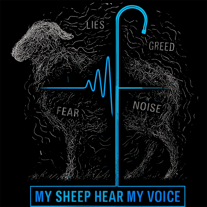 Shepherd’s Frequency John 10:27 Christian T-Shirt