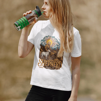 The Lord is My Shepherd Psalm 23 Women's Christian T-Shirt - Ctrl Alt Believe