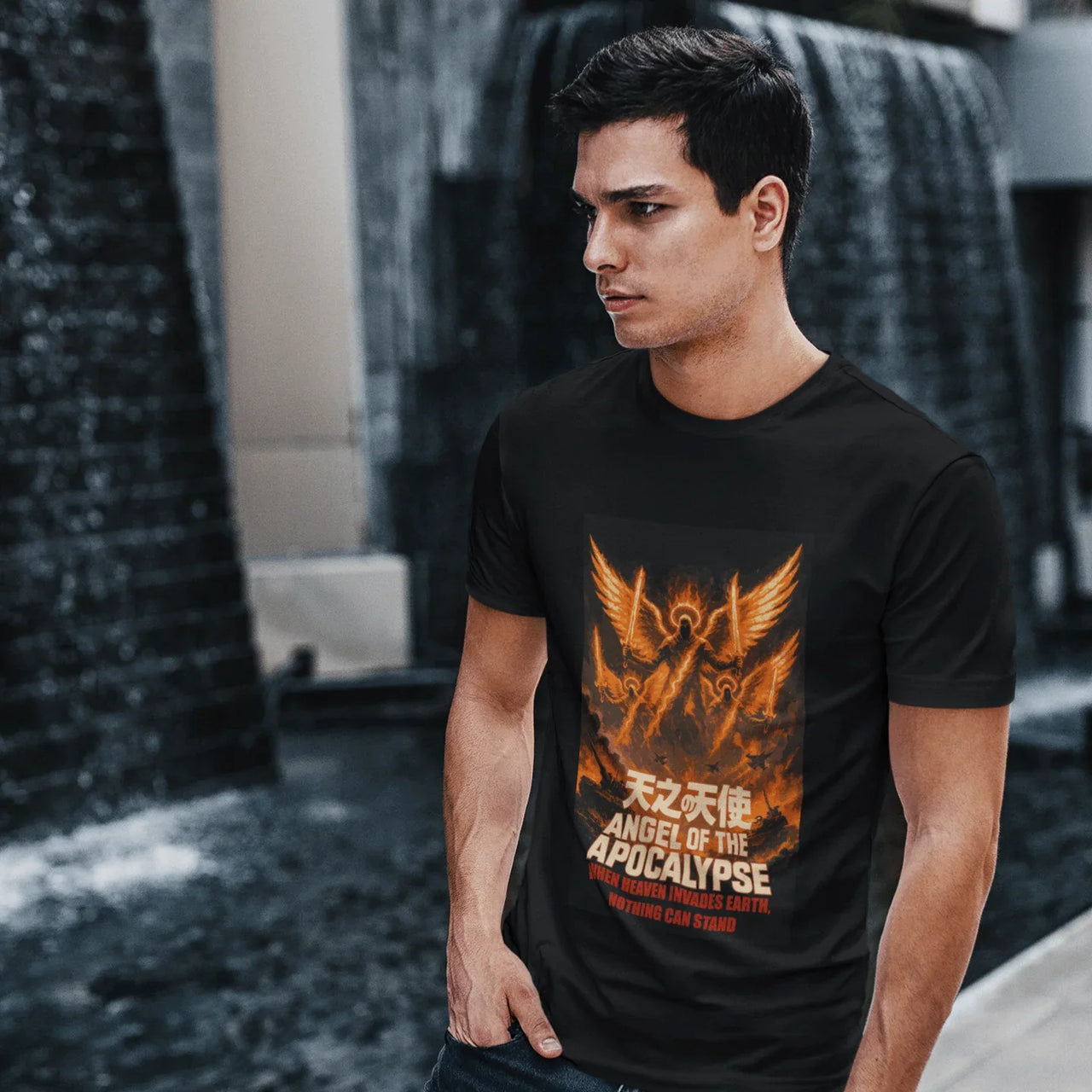 Angel of the Apocalypse Kaiju Christian Graphic Tee - Ctrl Alt Believe