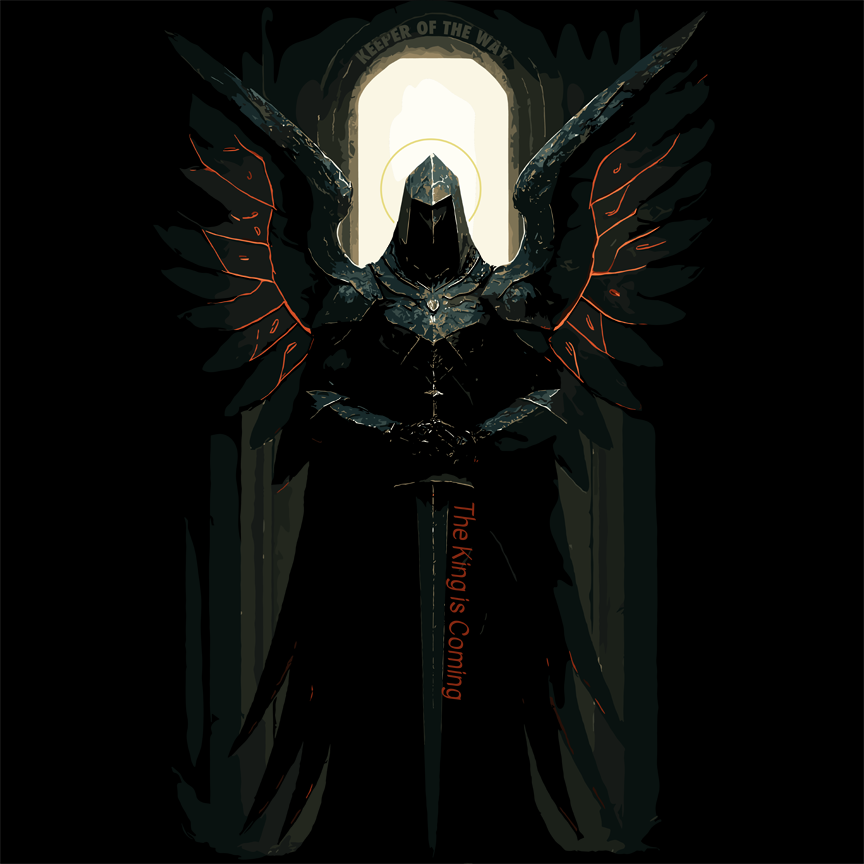 Keeper of the Way Angel at the Gate Christian Tee